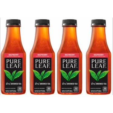 Pure Leaf Raspberry Real Brewed Iced Tea, 16.9 oz, 6 Bottles - Walmart.com