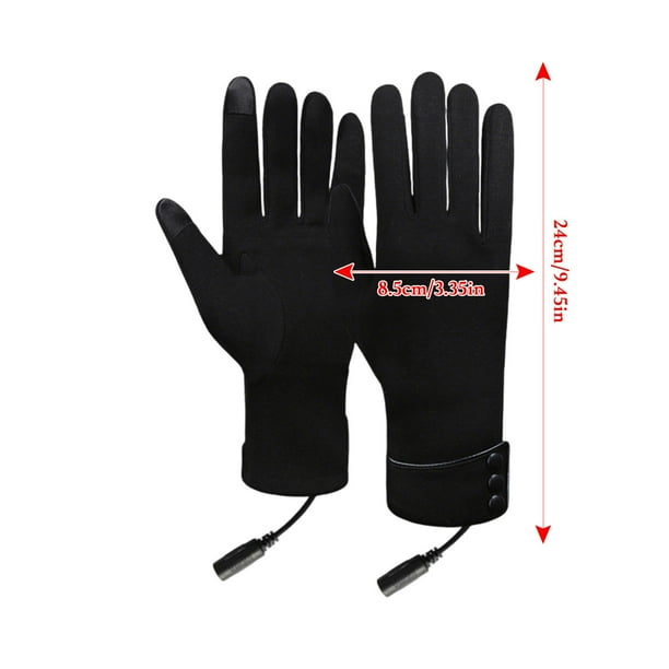 Guantes de ciclismo con calefacción por USB, cálidos y de terciopelo, plegables y portátiles, con marco de metal, para oficina,topliu