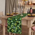 thumbnail image 2 of Table Runners 72 Inches Long Dress Scarves, St. Patrick's Day Farmhouse Kitchen Table Runner, Coffee Tablerunners, Watercolor Lucky Shamrocks Spring Leaves 14x72 Inch, 2 of 9