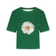 thumbnail image 3 of Camisetas Sobredimensionadas para Mujeres Gota Hombro Cuello Redondo Cultivo Top de Entrenamiento, Blusa de Verano Casual para Diario Y Fitness, 3 of 5