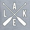 thumbnail image 4 of Wild Bobby, Lake Cross Paddles, Women Graphic Long Sleeve Tee, Heather Grey, Large, 4 of 4