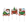 thumbnail image 4 of 3 letreros navideños para jardín, estaca para jardín, enchufe de tierra, reno, Papá Noel, muñeco de nieve, decoración navideña para patio trasero,, 4 of 8