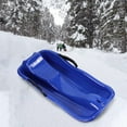 thumbnail image 3 of jinwen Heavy Duty Toboggan Sledding Kids Sledge Sleigh with Brake Pull Rope Hole Winter Blue, 3 of 9