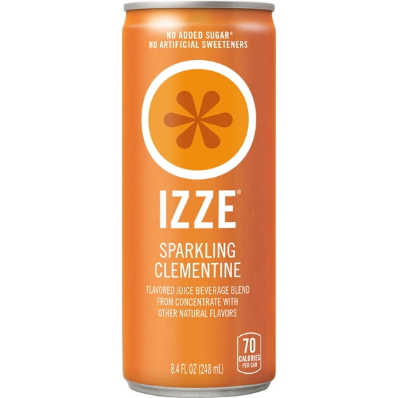 IZZE Sparkling Clementine Juice Beverage, 8.4 Fl Oz Can