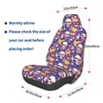 thumbnail image 2 of Lsque rock Skull record Pattern Car Seat Covers for Front Seats , Waterproof Seat Covers for Cars, Sporty Front Seat Covers,Car Seat Cover Protector Front Seats, 2 of 5