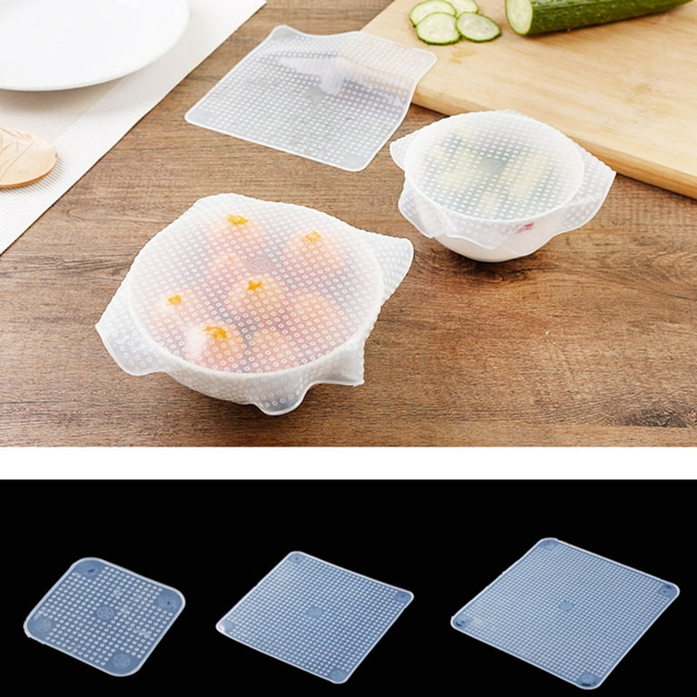 Reusable Silicone Food Covers Stretch Lids Storage Wrap Covers Eco