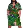 thumbnail image 1 of HENRI ROUSSEAU HD - Mujer caminando en un bosque exótico (Femme se promenant dans une forêt exotique) Vestido suelto con bolsillo, 1 of 6