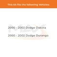 thumbnail image 2 of Max Advanced Brakes - Brake Kit for 2000-2002 Dodge Dakota Durango Front Replacement Cross Drilled Disc Brake Rotors and Ceramic Brake Pads, 2 of 9