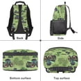 thumbnail image 6 of Pzuqiu Green Tractor Custom 17 Inch Backpack for Kids Personalized with Name Large Capacity Durable Bookbag Adjustable Straps Customized for School Travel Daily Use, 6 of 7
