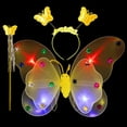 thumbnail image 1 of Girls Fairy Costume Set Creative Butterfly Luminous Wing with Wand & Headband, 1 of 6
