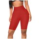 thumbnail image 1 of Gibobby Leggings gluteos deportivo mujer bicicleta yoga elástico cintura alta pantalones cortos polainas paraportes pantalones casuales（Rojo， S), 1 of 5