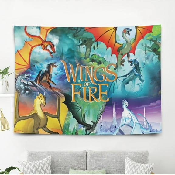 Wings of Fire Tapestry Wall Hanging for Bedroom Girls Wall Decoration