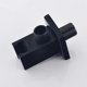 thumbnail image 4 of Wall Supply Elbow with Hand Shower Holder, 1/2 Brass Square Shower Hose Connector, Wall Water Outlet Drop Elbow Union, Black, 4 of 4