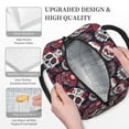 thumbnail image 3 of Yiaed Rose Flowers Print Lunch Bag Adult Insulated Lunch Box, Leakproof Cooler Food Lunch Containers Reusable High Capacity Lunch Tote Bags-One Size, 3 of 6
