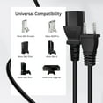 thumbnail image 5 of Compatible Power Cord US 3-Prong for Microsoft Xbox Console, 5 of 5