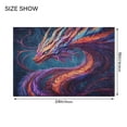 thumbnail image 2 of 2 Piece Soft Bathroom Rug Set Vibrant Colors Dragon Bath Mat and U-Shaped Toilet Contour Rug (16"x24"+20"x24"), 2 of 7