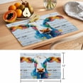 thumbnail image 6 of Country Cow Placemats Set of 12 Colorful Abstract Animals Wooden Grain Place Mats Indoor Wipeable Table Mats Washable Cloth Dining Table Placemats for Kitchen Holiday Party Home Decor 13x19 Inch, 6 of 9