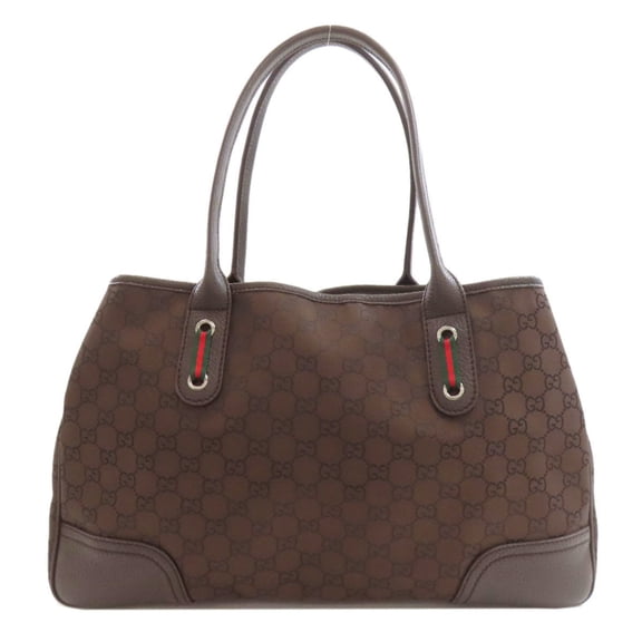 Pre-Owned Gucci 293592 Outlet Sherry Line GG Tote Bag Canvas Women's GUCCI
