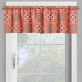thumbnail image 2 of Ambesonne Boho Window Valance, Talavera Inspire Pattern, 54" X 18", Burnt Sienna Seafoam, 2 of 5