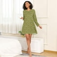 thumbnail image 5 of joogoo Palm Trees-t1 Women's Long Sleeve Nightgown Sleepwear L, 5 of 8
