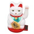 thumbnail image 2 of Decoración solar del gato de la suerte, brazo que agita, gato de la suerte, brazo que agita, gato de la fortuna, adorno solar del gato de la suerte, valor excepcional, 2 of 12