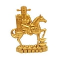 thumbnail image 4 of Kuntesetty Chinese Style Horse Statue Alloy Home Decor for Living Room Cabinet Bookcase 10cmx7cm, 4 of 9