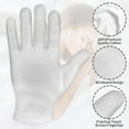 thumbnail image 4 of Moist Gloves, 3 Pairs White Cotton Moisturizing Gloves for Overnight Eczema Treatment, Repair Dry Cracked Hands, 4 of 5