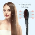 thumbnail image 3 of CkeyiN Straightening Brush 2-Speed Temperature Control Removable Straightening Comb, Curling Hair Comb, Interchangeable Hair Curlers Kit, 3 of 10