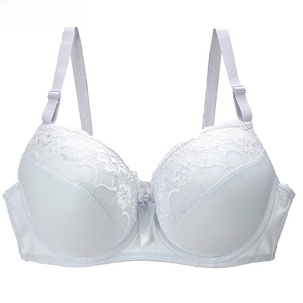 Sujetador con costura de encaje bordado, fino, de talla grande, con escote en V profundo, ropa interior sexy para mujer