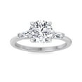 thumbnail image 2 of Beegio - Tapered Baguette Round Cut Moissanite Lab-Diamond Engagement Ring, 2 of 5