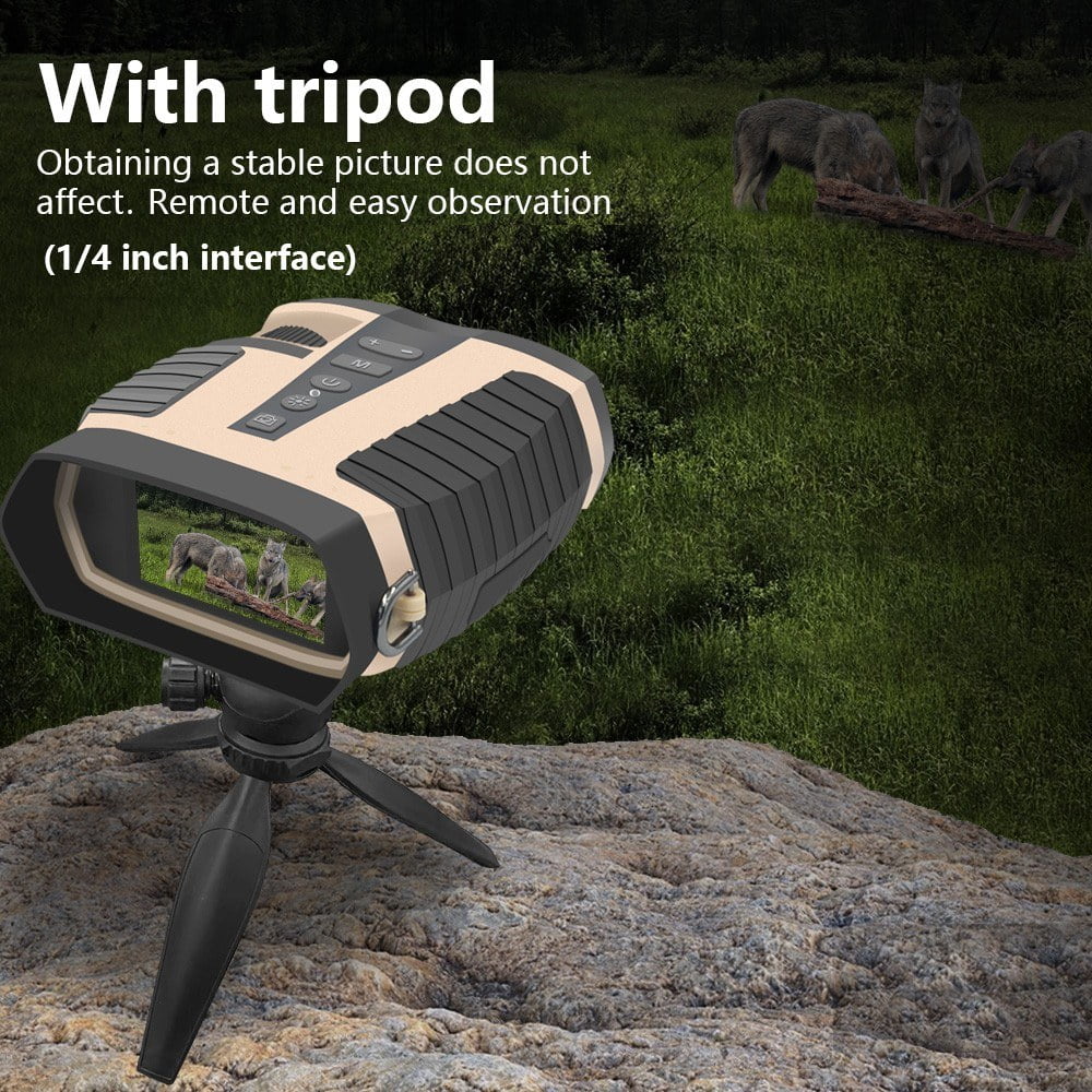 Night Vision Binoculars with Camera 4X Optical Zoom 8X Digital 2.5K Video