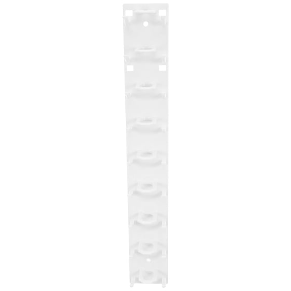 NICEXMAS White Plastic Wall-Mounted Baseball Cap Holder Rack for Vertical Hat Storage and Space-Saving Display Organizer
