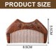 thumbnail image 2 of Peine de madera para desenredar y peinar – Peine de madera natural de dientes finos de bolsillo pequeño para mujer, 2 of 5