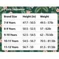 thumbnail image 4 of Aideaone 2 Piece Girls Rash Guard Set Long Sleeve Swimsuit with Shorts UPF 50+ Bathing Suits for Girls 7-12 Years, 4 of 4