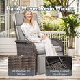 thumbnail image 3 of Bellefurn Versatile Outdoor Recliner Chair,All-Weather Wicker Patio Chair Outdoor Chaise Lounge Chairs with Adjustable Backrest & Footrest,Outdoor Reclining Lounge Chair for Outdoor,Yard,Pool,Garden, 3 of 10