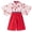 1-Red2495, variant on WOYY Toddler Girls Traditional Japanese Clothing Outfits Floral Kimono Shirt Pants Set Fashion Kids Clothes, Sizes 1-6