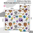 thumbnail image 5 of Baseballs and Helmets White Pattern Teens Toddler Nap Mat with Pillow, Sleeping Mat Bag for Preschool Daycare 50"x20", 5 of 6