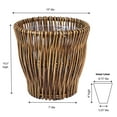 thumbnail image 2 of Household Essentials ML-2225 Small Reed Willow Waste Basket, 2 of 3