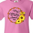 thumbnail image 4 of Inktastic My Mimi Loves Me with Sunflower Wreath Youth T-Shirt, 4 of 5