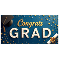thumbnail image 2 of Graduation Congrats Grad Banner Backdrop Party Decoration Photo Booth Props Celebration Background Event Supplies Stars Ribbons School Ceremony Decor, 2 of 4