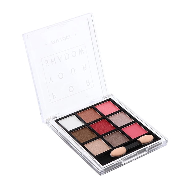 Polvo Fino 9 Colores Shimmer Mate De Ojos Color Maquillaje De Ojos Alto Colores Naturales Humo / Desnudos Herramientas 02 Sunnimix Paleta de sombra de ojos mate