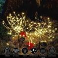 thumbnail image 2 of Solar Garden Decoration Lights Outdoor, 150 LED Dandelion Firework Starry Starburst Lights Copper Wire Fairy Lights for Walkway Patio Lawn Backyard Christmas Party Decor, 2 of 7