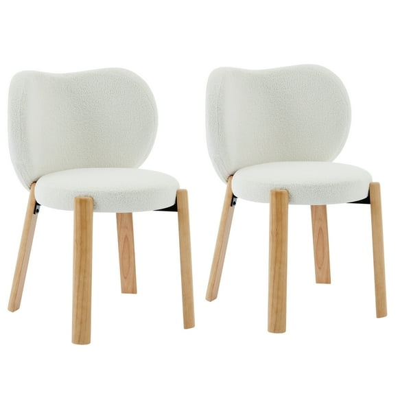 Tabouret de Coiffeuse en Forme de Cœur Yiwa, Chaise de Maquillage Rembourrée en Peluche Teddy pour Chambre, Salon Ou Bureau à Domicile