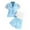 Blue, variant on Ashirexll Girls Summer Outfits, Girls' Clothing Sets, 3-9 Years Girls' Fashion Casual Short Sleeve Lapel Suit Shirt and Camisole with Pants Three Piece Set