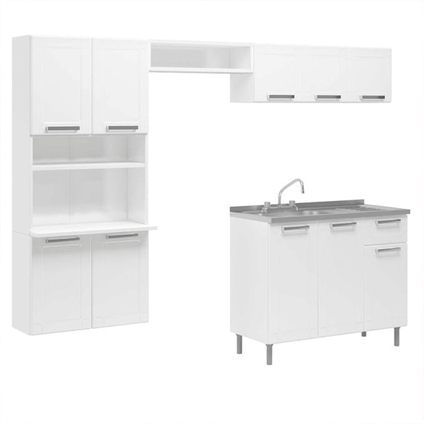 Cocina Integral Bertolini Multipla Blanco 4 Piezas