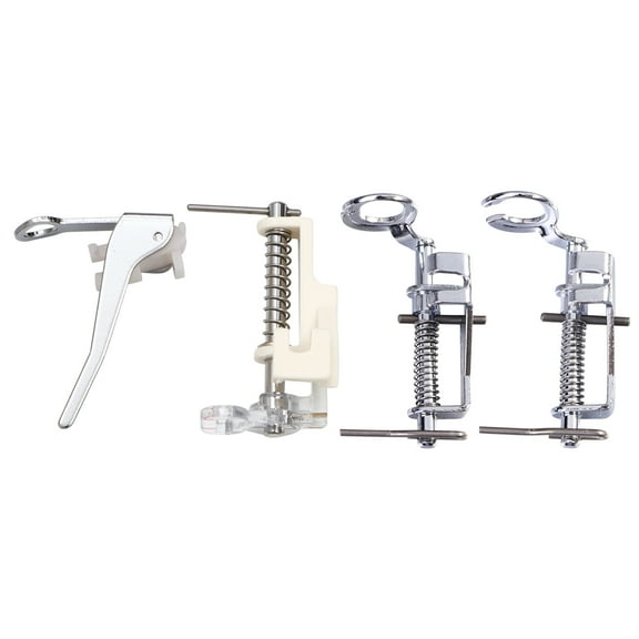 Rhewides 4pcs Sewing Machine Presser Feet Set Stitching Quilting Accessories Spare Parts Style 1