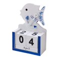 thumbnail image 2 of Desk Block Calendar DIY Wooden Perpetual Calendar for Hotel Farmhouse School Style D, 2 of 8