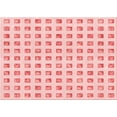 thumbnail image 1 of Ahgly Company Machine Washable Indoor Rectangle Transitional Light Red Pink Area Rugs, 5' x 7', 1 of 7