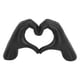 thumbnail image 2 of Escultura de Manos de Corazón, Adorno de Escultura de Mano Brillante Resina Amor Gesto decorativa Para Mesa de Café, 2 of 7