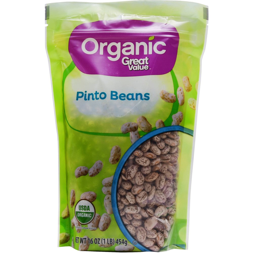 Great Value Organic Pinto Beans, 16 oz
